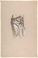 Free download Drapery Study for Clovis (middle register; study for wall paintings in the Chapel of Saint Remi, Sainte-Clotilde, Paris, 1858) free photo or picture to be edited with GIMP online image editor