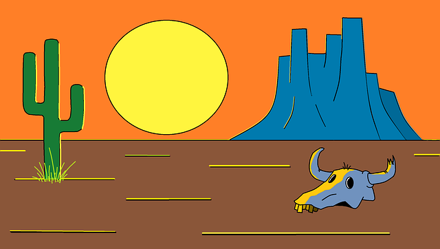 Free download Drawing Desert Arizona -  free illustration to be edited with GIMP free online image editor