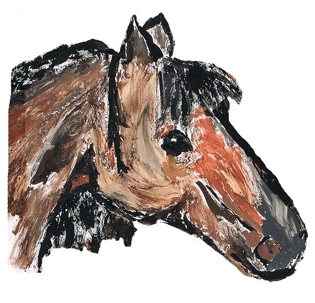 Free download Drawing Painting Horse -  free illustration to be edited with GIMP free online image editor