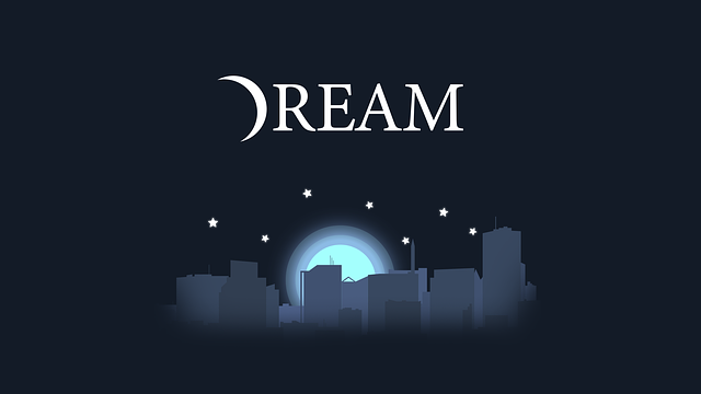 Free download Dream Logo Night Sky -  free illustration to be edited with GIMP free online image editor