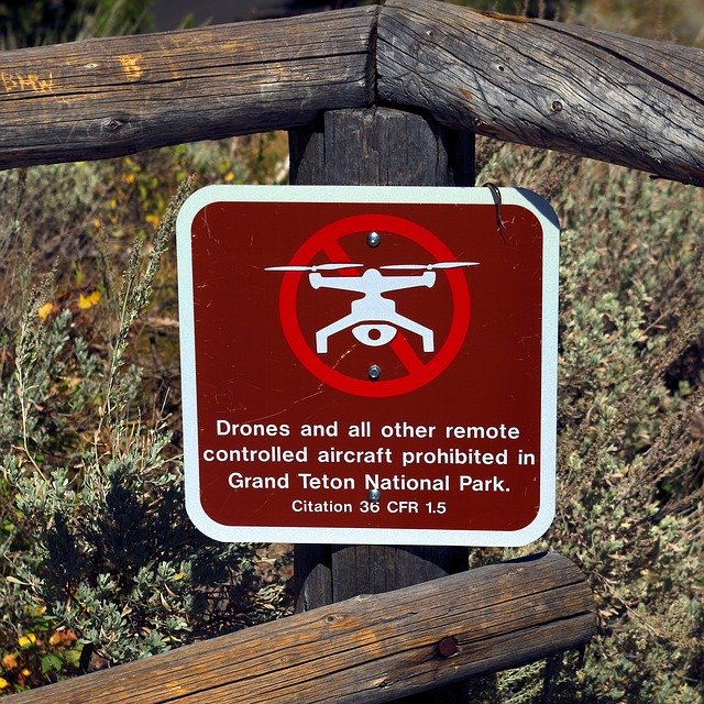 Free download Drone Warning Fence -  free photo or picture to be edited with GIMP online image editor