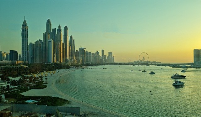 Free download dubai beach sunset sea uae free picture to be edited with GIMP free online image editor