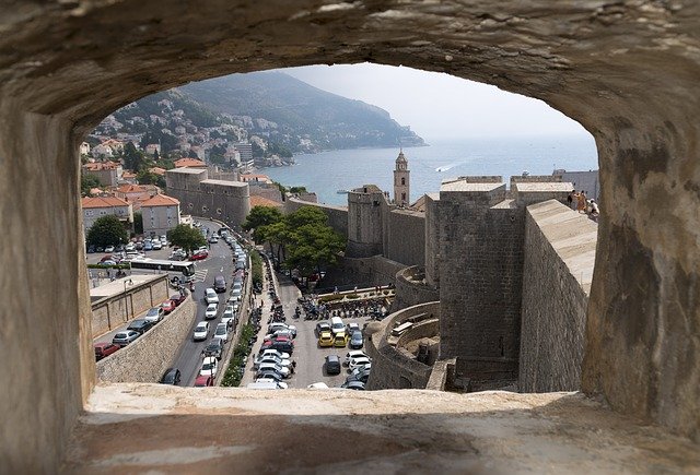 Free download Dubrovnik Croatia Wall Opening -  free photo or picture to be edited with GIMP online image editor