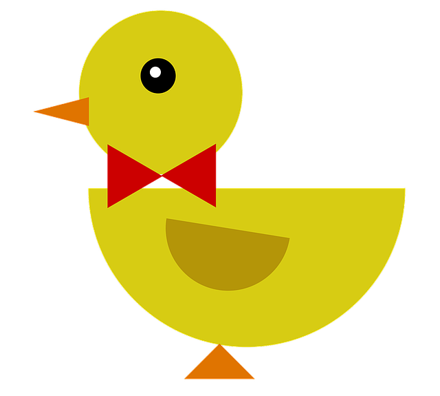 Free download Duck Duckling Bow -  free illustration to be edited with GIMP free online image editor