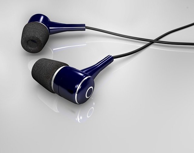 Free download earphones blue sound glamour free picture to be edited with GIMP free online image editor