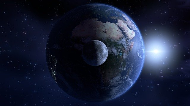 Free download Earth Moon Space -  free illustration to be edited with GIMP free online image editor