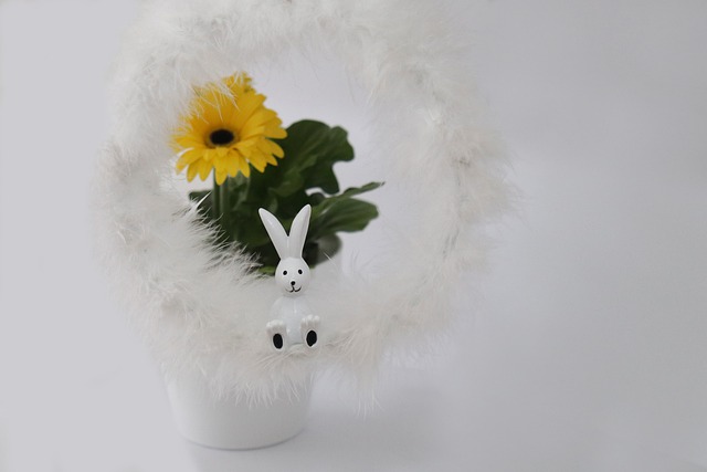 Free download easter bunny flower easter white free picture to be edited with GIMP free online image editor