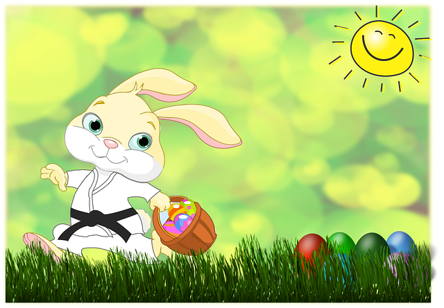Free download Easter Bunny Happy - Free vector graphic on Pixabay free illustration to be edited with GIMP free online image editor