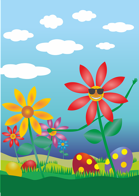Free download Easter Eggs Flowers - Free vector graphic on Pixabay free illustration to be edited with GIMP free online image editor