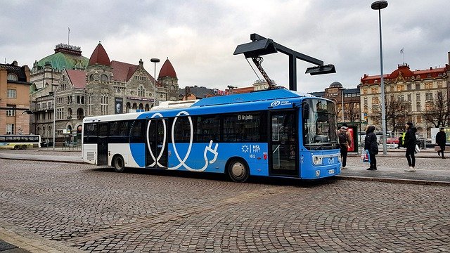 Free download Electric Bus Charging Helsinki -  free photo or picture to be edited with GIMP online image editor