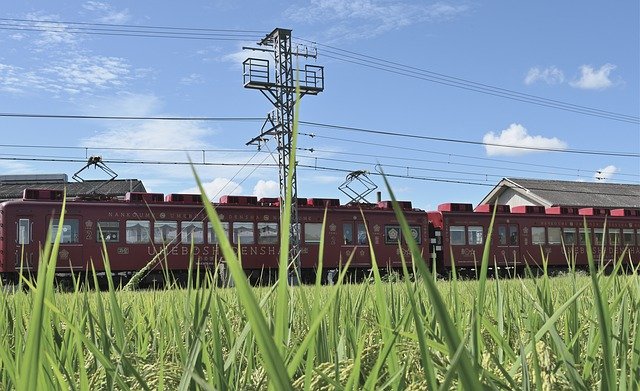 Free download Electric Train Japan YamadaS Rice -  free photo or picture to be edited with GIMP online image editor