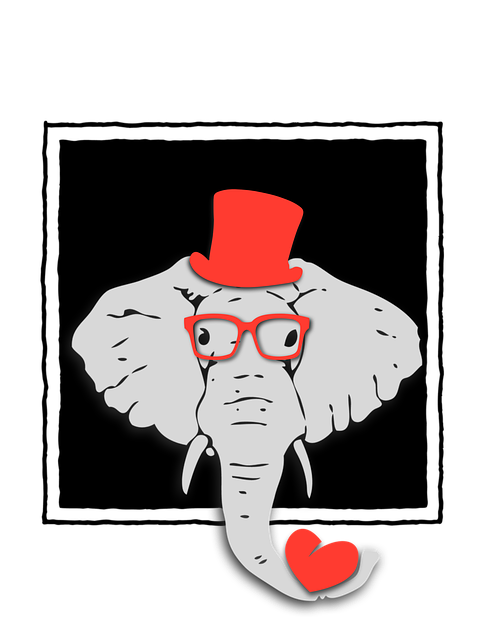 Free download Elephant Pachyderm Hat -  free illustration to be edited with GIMP free online image editor