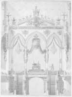 Free download Elevation of Rood Screen with Throne of Louis XVIII, Reims Cathedral free photo or picture to be edited with GIMP online image editor