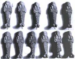 Free download Eleven Shabtis inside Painted Jar 12.182.42a, b free photo or picture to be edited with GIMP online image editor