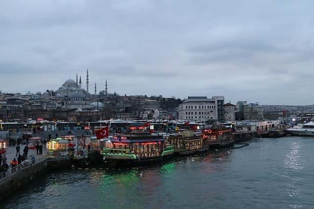 Free download Eminönü Süleymaniye Boat -  free photo or picture to be edited with GIMP online image editor