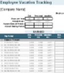 Free download Employee Vacation Tracking Template DOC, XLS or PPT template free to be edited with LibreOffice online or OpenOffice Desktop online