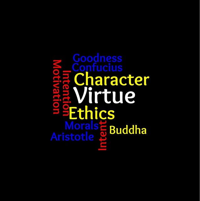 Free download Ethics Wordcloud Virtue -  free illustration to be edited with GIMP free online image editor