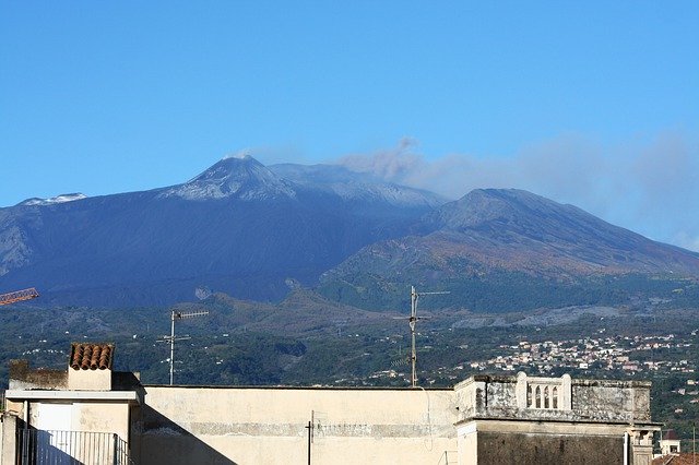 Free download Etna Volcano Emissions -  free free photo or picture to be edited with GIMP online image editor