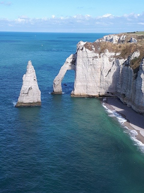 Free download Etretat Normandy Sea -  free photo or picture to be edited with GIMP online image editor