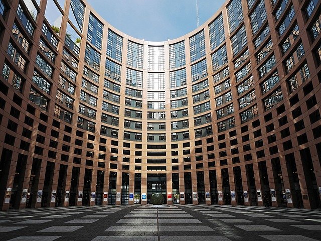 Free download european parliament strasbourg patio free picture to be edited with GIMP free online image editor