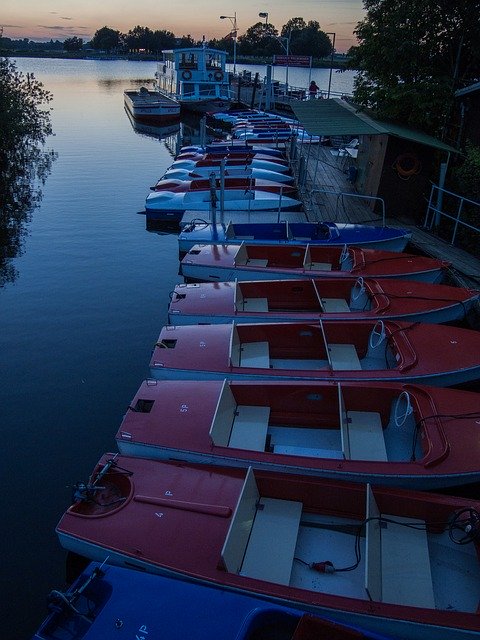 Free download Evening Boats Water -  free photo or picture to be edited with GIMP online image editor