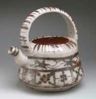 Free download Ewer with Floral and Striped Design free photo or picture to be edited with GIMP online image editor