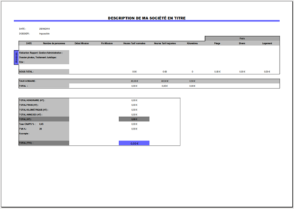 Free download Facture modèle de prestations en heures DOC, XLS or PPT template free to be edited with LibreOffice online or OpenOffice Desktop online