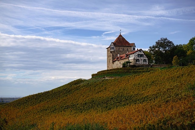 Free download fall castle fields autumn free picture to be edited with GIMP free online image editor