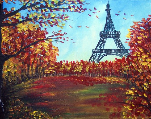 Free download Fall October Paris -  free illustration to be edited with GIMP free online image editor