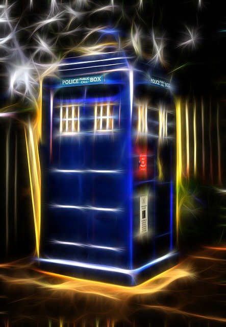 Free download Famous Blue Police Box Fx Filter -  free illustration to be edited with GIMP free online image editor