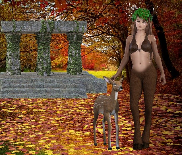 Free download Fantasy Autumn Fauna -  free illustration to be edited with GIMP free online image editor