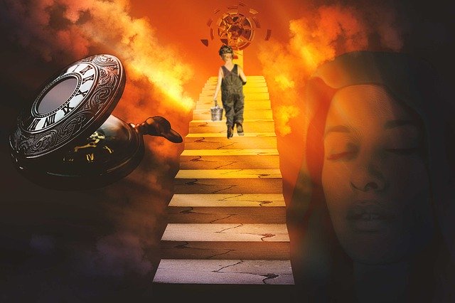 Free download Fantasy Dreams Stairs -  free illustration to be edited with GIMP free online image editor