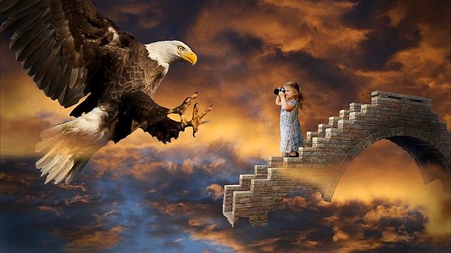 Free download Fantasy Eagle Stair -  free illustration to be edited with GIMP free online image editor