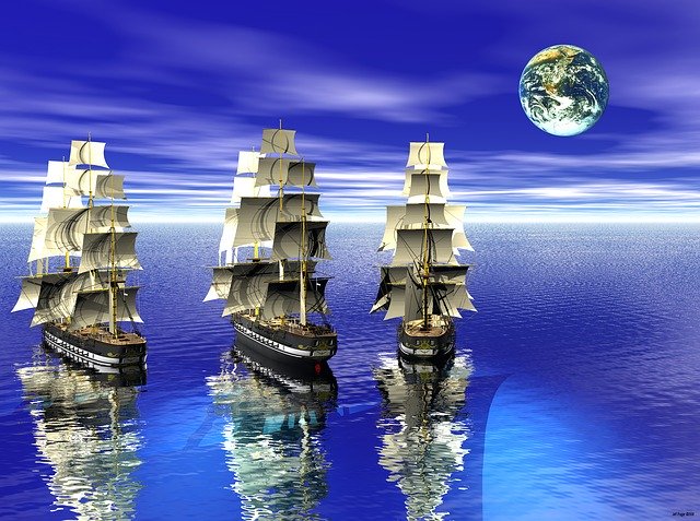 Free download Fantasy Ships Surreal -  free illustration to be edited with GIMP free online image editor