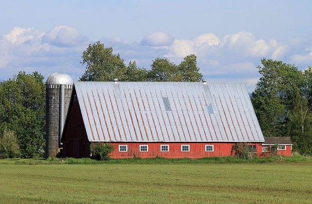 Free download Farm Barn Silo -  free photo or picture to be edited with GIMP online image editor