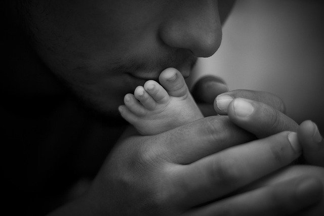 Free download father baby love monochrome foot free picture to be edited with GIMP free online image editor