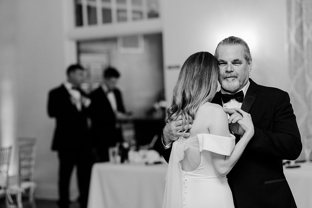 Free download father wedding dance monochrome free picture to be edited with GIMP free online image editor