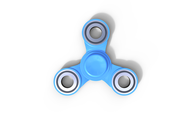 Kostenloser Download Fidget Spinner Blue Toy - kostenlose Illustration zur Bearbeitung mit dem kostenlosen Online-Bildeditor GIMP