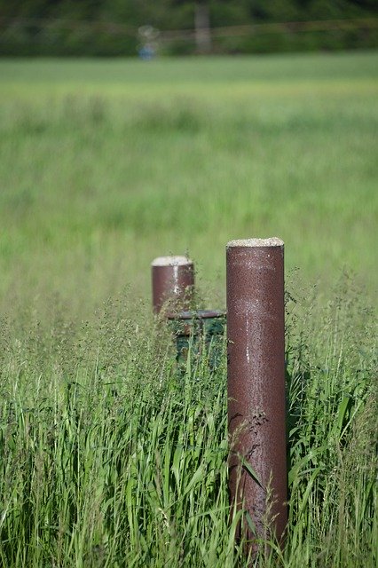 Free download Field Post Grassland -  free photo or picture to be edited with GIMP online image editor