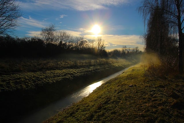 Free download field trench the sun free picture to be edited with GIMP free online image editor