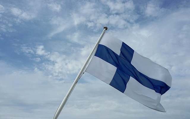 Free download Finland Flag Sky -  free photo or picture to be edited with GIMP online image editor