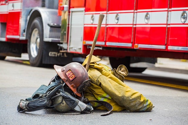 Free download fireman uniform gear smoke fire free picture to be edited with GIMP free online image editor