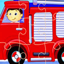 Fire Trucks Puzzle  screen for extension Chrome web store in OffiDocs Chromium