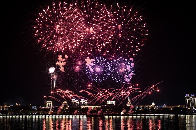 免费下载 Fireworks Lights Water - 可使用 GIMP 在线图像编辑器编辑的免费照片或图片