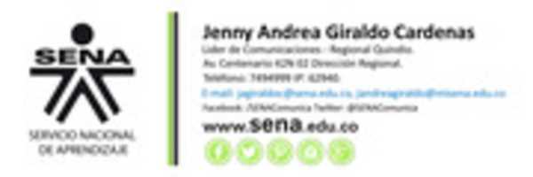 Free download Firma Jenny Giraldo Digital Correo MI SENA 2015 free photo or picture to be edited with GIMP online image editor