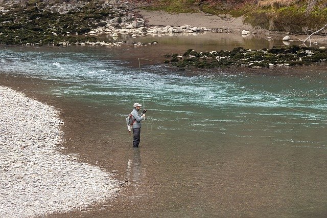 Free download Fisherman Alone Rest -  free photo or picture to be edited with GIMP online image editor