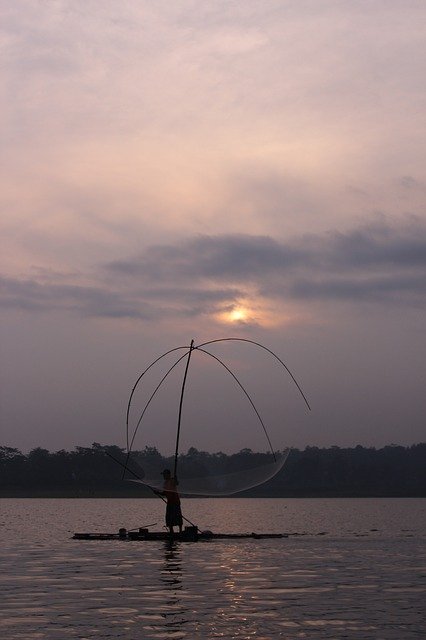 Free download Fishermen The Sun Sank Season -  free photo or picture to be edited with GIMP online image editor