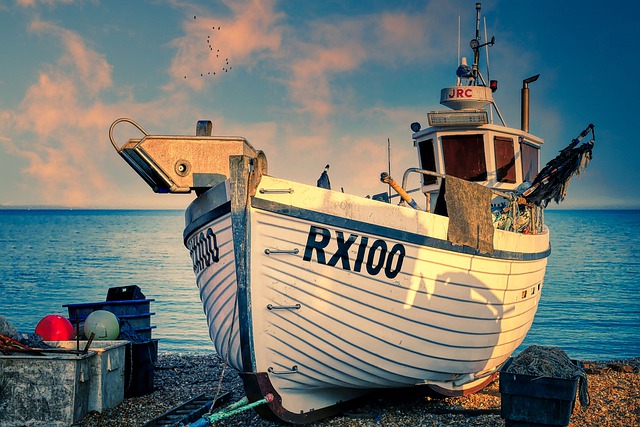 Free download fishing boat coast sea seashore free picture to be edited with GIMP free online image editor