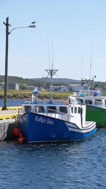 Free download Fishing Boat Newfoundland Garnish -  free photo or picture to be edited with GIMP online image editor