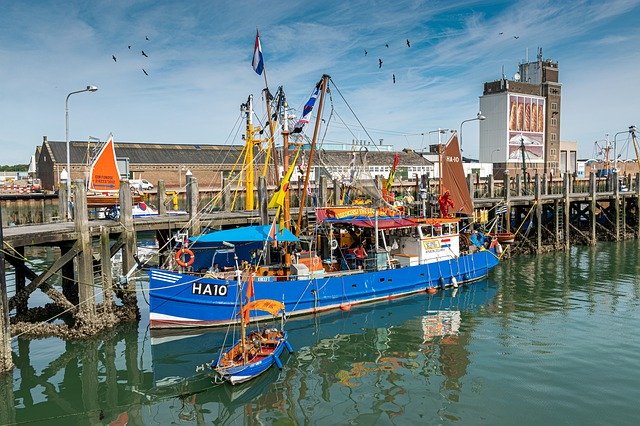 Free download Fishing Vessel Port North Sea -  free photo or picture to be edited with GIMP online image editor